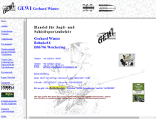 Tablet Screenshot of gewi-schiesssport.de